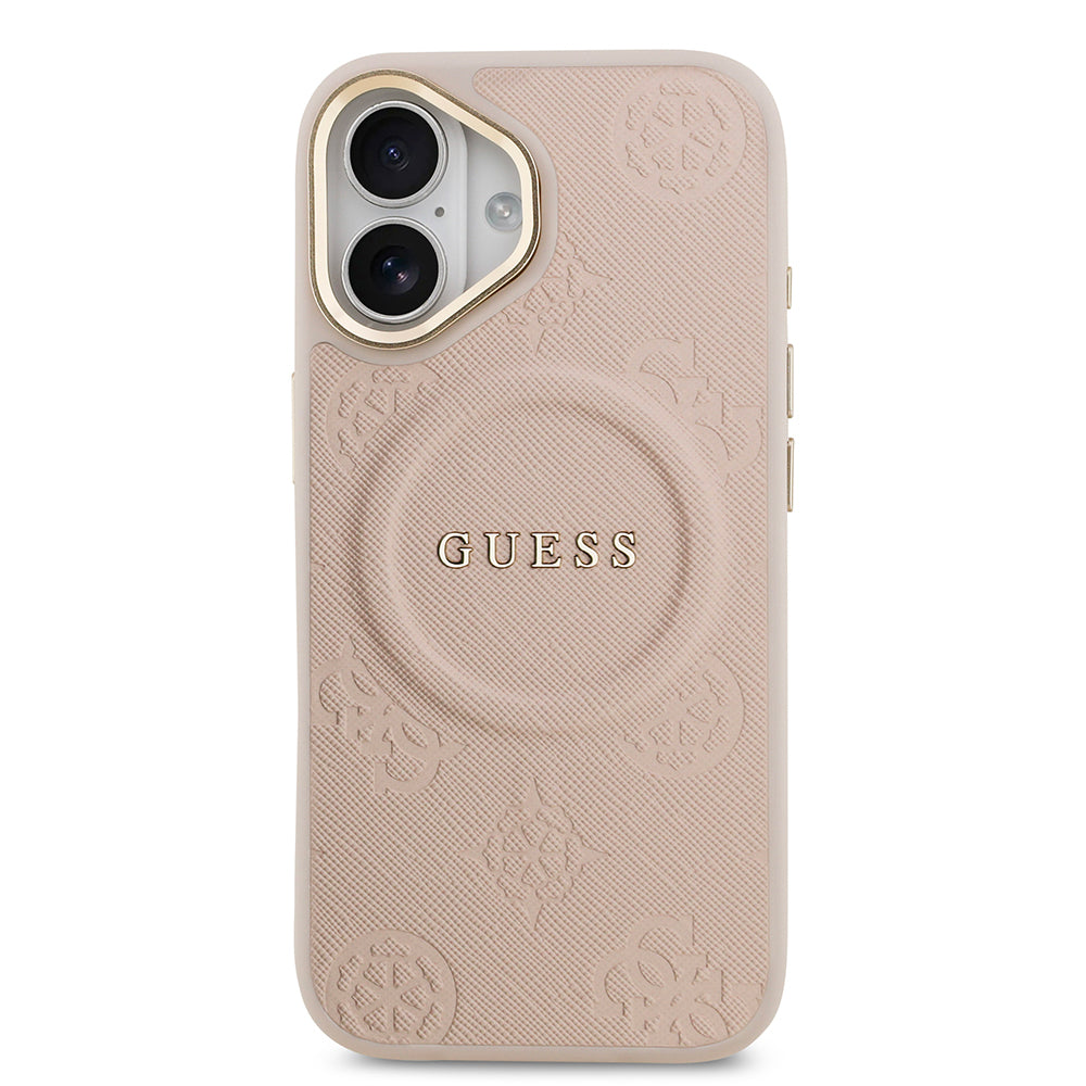 Guess iPhone 17 Orjinal Lisanslı M-safe Şarj Özellikli Sıcak Baskılı Yazı Logolu PU Deri Peony Kılıf Guess iPhone 17 Orjinal Lisanslı M-safe Şarj Özellikli Sıcak Baskılı Yazı Logolu PU Deri Peony Kılıf